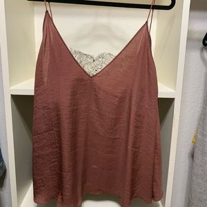 Free People Lace inset cami - size M.